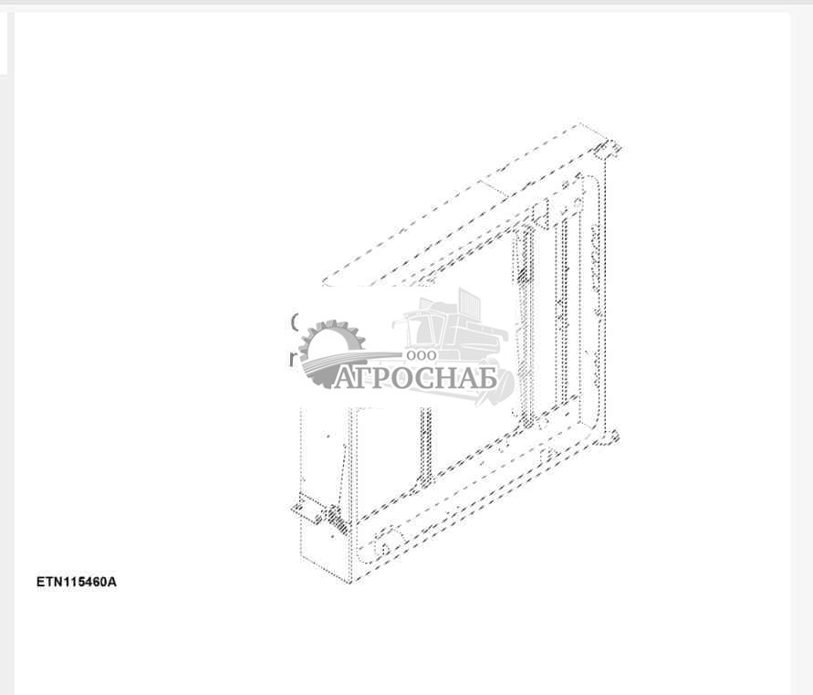 Амортизатор, крепление радиатора большой емкости 